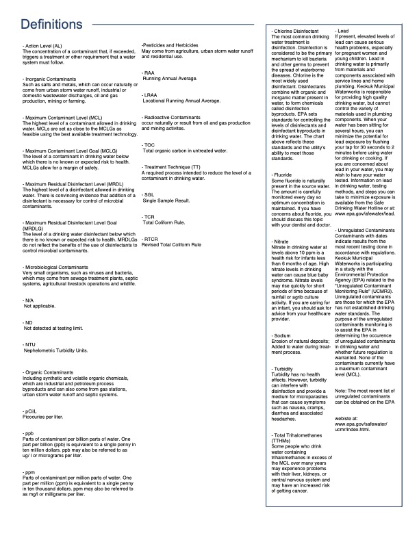 Consumer Confidence Report 2021 Keokuk Water Works